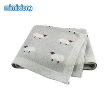 Load image into Gallery viewer, Baby Blankets Knitted Newborn Swaddle Stroller Bedding Wrap Cartoon Alpaca Infantil Boys Girls Receiving Blanket Children Quilts