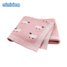 Load image into Gallery viewer, Baby Blankets Knitted Newborn Swaddle Stroller Bedding Wrap Cartoon Alpaca Infantil Boys Girls Receiving Blanket Children Quilts