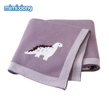 Load image into Gallery viewer, Baby Blankets Knitted Newborn Swaddle Stroller Bedding Wrap Cartoon Alpaca Infantil Boys Girls Receiving Blanket Children Quilts