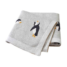 Load image into Gallery viewer, Baby Blankets Knitted Newborn Swaddle Stroller Bedding Wrap Cartoon Alpaca Infantil Boys Girls Receiving Blanket Children Quilts