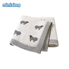 Load image into Gallery viewer, Baby Blankets Knitted Newborn Swaddle Stroller Bedding Wrap Cartoon Alpaca Infantil Boys Girls Receiving Blanket Children Quilts