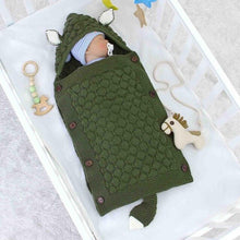 Load image into Gallery viewer, Baby Sleeping Bags Envelopes for Newborn Stroller Autumn Knitted Infantil Bebes Swaddle Sleepsacks Discharge Cocoon Cartoon Fox