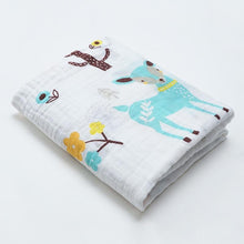 Load image into Gallery viewer, Muslin Baby Blankets Swaddles Newborn Photography Accessories Soft Swaddle Wrap Organic Cotton Baby Bedding Bath Towel Swaddle
