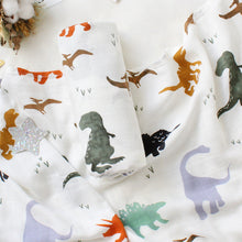 Load image into Gallery viewer, 120x120cm Bamboo Cotton Soft Baby Swaddle Muslin Wrap Infant Baby Bedding Sheet Baby Wrap Sleeping Bag
