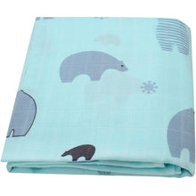Load image into Gallery viewer, 120x120cm Bamboo Cotton Soft Baby Swaddle Muslin Wrap Infant Baby Bedding Sheet Baby Wrap Sleeping Bag