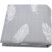 Load image into Gallery viewer, 120x120cm Bamboo Cotton Soft Baby Swaddle Muslin Wrap Infant Baby Bedding Sheet Baby Wrap Sleeping Bag