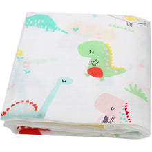 Load image into Gallery viewer, 120x120cm Bamboo Cotton Soft Baby Swaddle Muslin Wrap Infant Baby Bedding Sheet Baby Wrap Sleeping Bag