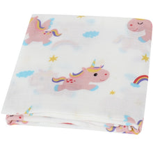 Load image into Gallery viewer, 120x120cm Bamboo Cotton Soft Baby Swaddle Muslin Wrap Infant Baby Bedding Sheet Baby Wrap Sleeping Bag