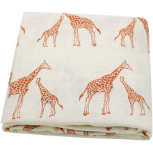 Load image into Gallery viewer, 120x120cm Bamboo Cotton Soft Baby Swaddle Muslin Wrap Infant Baby Bedding Sheet Baby Wrap Sleeping Bag