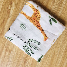 Load image into Gallery viewer, 60*60cm Muslin Bamboo Cotton Baby Blanket Baby Newborn Blankets Newborn Swaddle Wrap Burp Cloths Towel Pielucha dropshipping