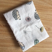 Load image into Gallery viewer, 70%bamboo+30% Cotton Muslin Swaddles Wrap Burpy Towel Scraf Bibs Muslin Baby Blankets Newborn Diaper Pielucha 60*60cm