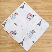 Load image into Gallery viewer, Baby Blanket Bath Towel Bamboo Swaddle Blanket Diaper Gauze Muslin Blanket 120 Baby Blankets Newborn Blanket Swaddle Cotton