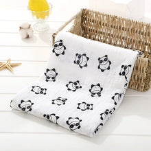 Load image into Gallery viewer, Baby Blanket Bath Towel Bamboo Swaddle Blanket Diaper Gauze Muslin Blanket 120 Baby Blankets Newborn Blanket Swaddle Cotton