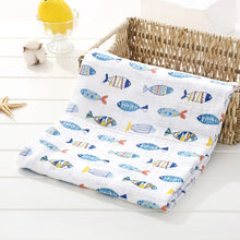 Load image into Gallery viewer, Baby Blanket Bath Towel Bamboo Swaddle Blanket Diaper Gauze Muslin Blanket 120 Baby Blankets Newborn Blanket Swaddle Cotton