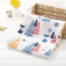 Load image into Gallery viewer, Baby Blanket Bath Towel Bamboo Swaddle Blanket Diaper Gauze Muslin Blanket 120 Baby Blankets Newborn Blanket Swaddle Cotton
