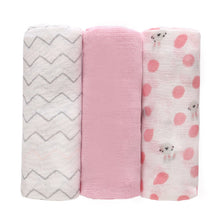 Load image into Gallery viewer, 4Pcs/Lot Muslin 100% Cotton Baby Bed Sheet Baby Swaddles Soft Newborns Blankets Blankets Muslin Diapers Swaddle Bed Wrap Sheet