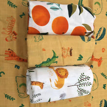 Load image into Gallery viewer, Bamboo Baby Blanket Baby Girl Swaddle Wrap Newborn Baby Bath Towel Stroller Sleep Cover Muselina Bebe Algodon 120x120cm