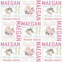 Load image into Gallery viewer, Personalized Baby Blanket Swaddling Baby Bedding Crib Swaddle Flower Cartoon Newborn Infant Gift Baby Bed Blanket Birthday Gift
