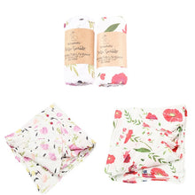 Load image into Gallery viewer, 2 pieces/pack  Kangobaby muslin baby swaddle Blanket Newborn Baby Bath Towel Swaddle Blankets Multi Designs Functions Baby Wrap
