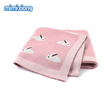 Load image into Gallery viewer, Baby Blankets Knitted Newborn Swaddle Stroller Bedding Wrap Cartoon Alpaca Infantil Boys Girls Receiving Blanket Children Quilts
