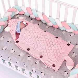 Baby Sleeping Bags Envelopes for Newborn Stroller Autumn Knitted Infantil Bebes Swaddle Sleepsacks Discharge Cocoon Cartoon Fox