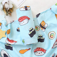 Load image into Gallery viewer, 120x120cm Bamboo Cotton Soft Baby Swaddle Muslin Wrap Infant Baby Bedding Sheet Baby Wrap Sleeping Bag
