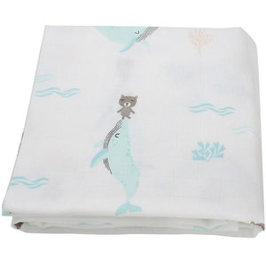 120x120cm Bamboo Cotton Soft Baby Swaddle Muslin Wrap Infant Baby Bedding Sheet Baby Wrap Sleeping Bag