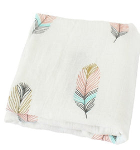 120x120cm Bamboo Cotton Soft Baby Swaddle Muslin Wrap Infant Baby Bedding Sheet Baby Wrap Sleeping Bag