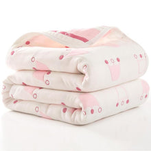 Load image into Gallery viewer, Baby Quilt Newborn Comforter Baby Six-layer Gauze Bath Towel For Children Baby Blankets(size 80*80)
