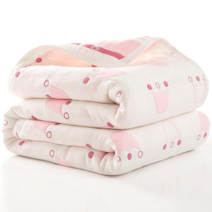 Baby Quilt Newborn Comforter Baby Six-layer Gauze Bath Towel For Children Baby Blankets(size 80*80)