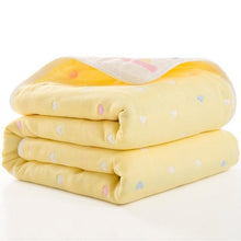 Load image into Gallery viewer, Baby Quilt Newborn Comforter Baby Six-layer Gauze Bath Towel For Children Baby Blankets(size 80*80)
