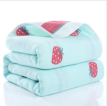 Load image into Gallery viewer, Baby Quilt Newborn Comforter Baby Six-layer Gauze Bath Towel For Children Baby Blankets(size 80*80)

