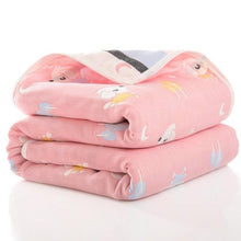 Load image into Gallery viewer, Baby Quilt Newborn Comforter Baby Six-layer Gauze Bath Towel For Children Baby Blankets(size 80*80)
