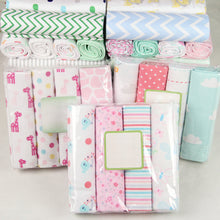 Load image into Gallery viewer, 4Pcs/Lot Muslin 100% Cotton Baby Bed Sheet Baby Swaddles Soft Newborns Blankets Blankets Muslin Diapers Swaddle Bed Wrap Sheet
