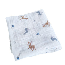 Load image into Gallery viewer, 4Pcs/Lot Muslin 100% Cotton Baby Bed Sheet Baby Swaddles Soft Newborns Blankets Blankets Muslin Diapers Swaddle Bed Wrap Sheet
