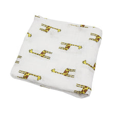 Load image into Gallery viewer, 4Pcs/Lot Muslin 100% Cotton Baby Bed Sheet Baby Swaddles Soft Newborns Blankets Blankets Muslin Diapers Swaddle Bed Wrap Sheet
