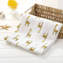 Load image into Gallery viewer, Baby Blanket Bath Towel Bamboo Swaddle Blanket Diaper Gauze Muslin Blanket 120 Baby Blankets Newborn Blanket Swaddle Cotton
