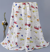 Load image into Gallery viewer, Baby Blanket Bath Towel Bamboo Swaddle Blanket Diaper Gauze Muslin Blanket 120 Baby Blankets Newborn Blanket Swaddle Cotton

