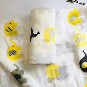 Bamboo Baby Blanket Baby Girl Swaddle Wrap Newborn Baby Bath Towel Stroller Sleep Cover Muselina Bebe Algodon 120x120cm