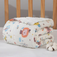 Load image into Gallery viewer, Cotton Gauze Blanket Baby Muslin Swaddle Blankets 6 Layer Baby Bathing Blanket 105x105cm
