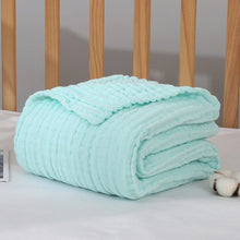 Load image into Gallery viewer, Cotton Gauze Blanket Baby Muslin Swaddle Blankets 6 Layer Baby Bathing Blanket 105x105cm
