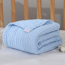 Load image into Gallery viewer, Cotton Gauze Blanket Baby Muslin Swaddle Blankets 6 Layer Baby Bathing Blanket 105x105cm
