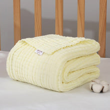 Load image into Gallery viewer, Cotton Gauze Blanket Baby Muslin Swaddle Blankets 6 Layer Baby Bathing Blanket 105x105cm
