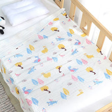 Load image into Gallery viewer, Cotton Gauze Blanket Baby Muslin Swaddle Blankets 6 Layer Baby Bathing Blanket 105x105cm
