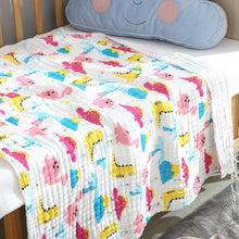 Load image into Gallery viewer, Cotton Gauze Blanket Baby Muslin Swaddle Blankets 6 Layer Baby Bathing Blanket 105x105cm
