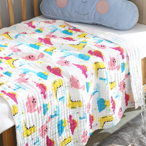 Cotton Gauze Blanket Baby Muslin Swaddle Blankets 6 Layer Baby Bathing Blanket 105x105cm