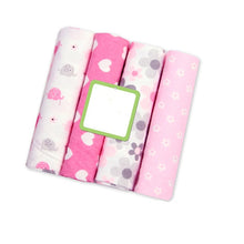 Load image into Gallery viewer, 4Pcs/Lot Muslin 100% Cotton Baby Bed Sheet Baby Swaddles Soft Newborns Blankets Blankets Muslin Diapers Swaddle Bed Wrap Sheet

