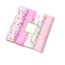 Load image into Gallery viewer, 4Pcs/Lot Muslin 100% Cotton Baby Bed Sheet Baby Swaddles Soft Newborns Blankets Blankets Muslin Diapers Swaddle Bed Wrap Sheet
