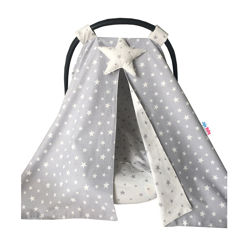 Jaju Baby Gray and Yıldız Combined Stroller Cover and Inner Cover